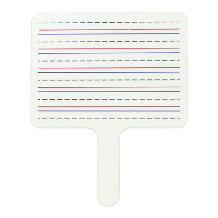 C-LINE PRODUCTS Two-Sided Dry Erase Answer Paddle, Lined On One Side, PK12 40670-BX